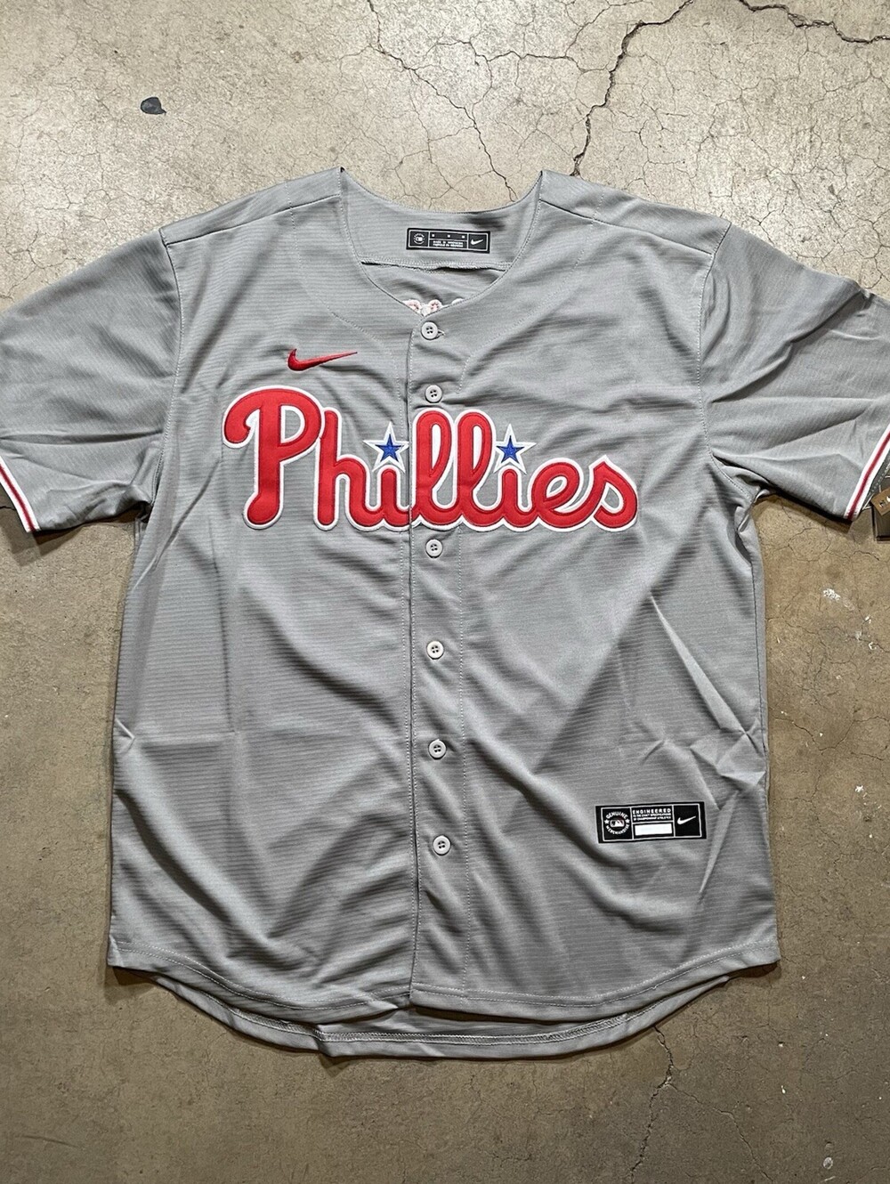 Andrew painter grey and red Philadelphia Phillies jersey men’s size XL new